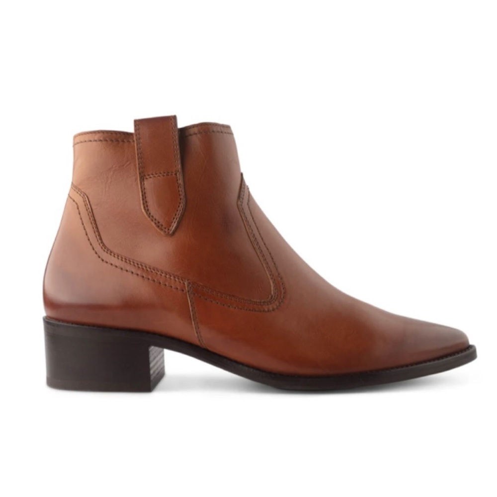 Paul Green Women's Brown Niche Pointed Toe Bootie
